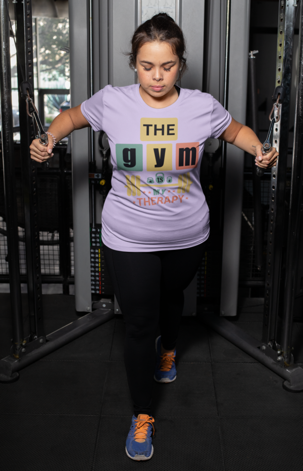 "The Gym is MY Therapy" T-Shirt - Image 2